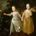 The Painter's Daughters, Margaret and Mary, Chasing Butterfly